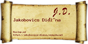 Jakobovics Diána névjegykártya